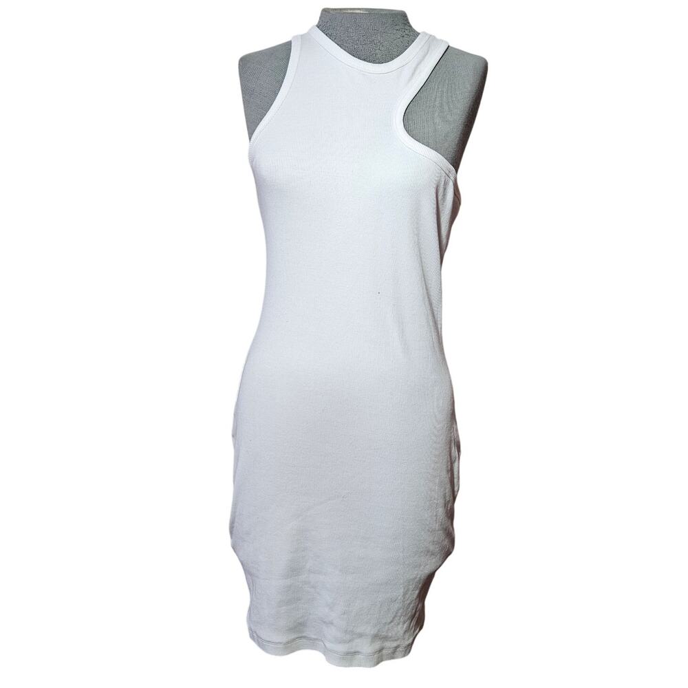 Rodebjer White Ribbed Bodycon Dress Size Medium